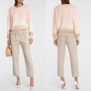 VERONICA BEARD Pink, Ivory and Tan Ombre 'Nikasha' Pullover Sweater